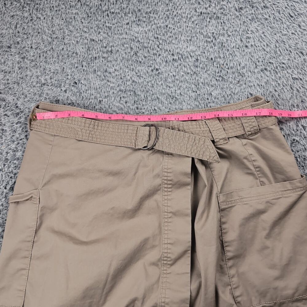 Briggs Skirt Women Large Khaki Beige Utility A Line Casual Canvas Cargo Skort - Picture 4 of 7